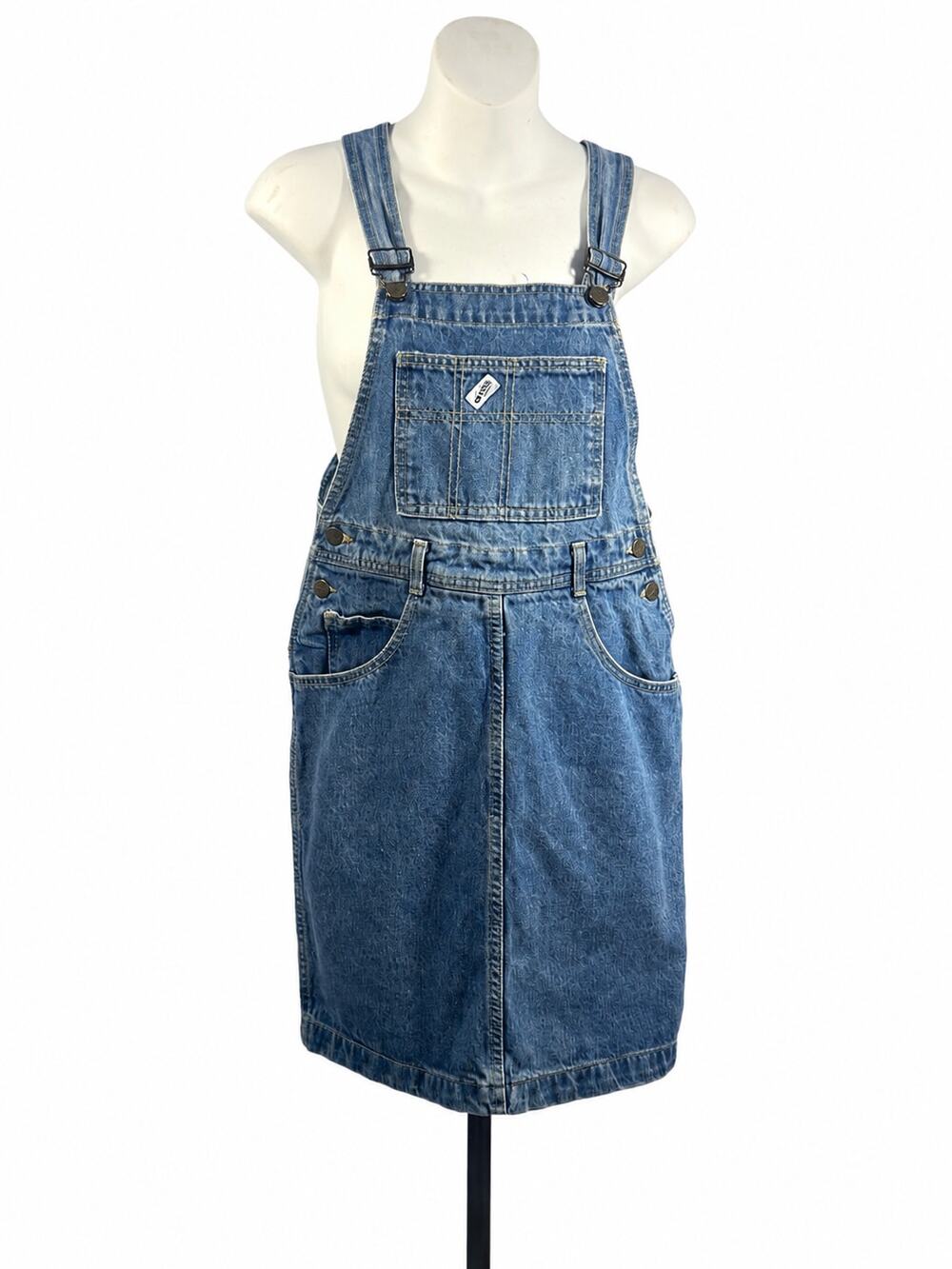 Vintage Guess USA Denim Overall Dress Georges Marciano